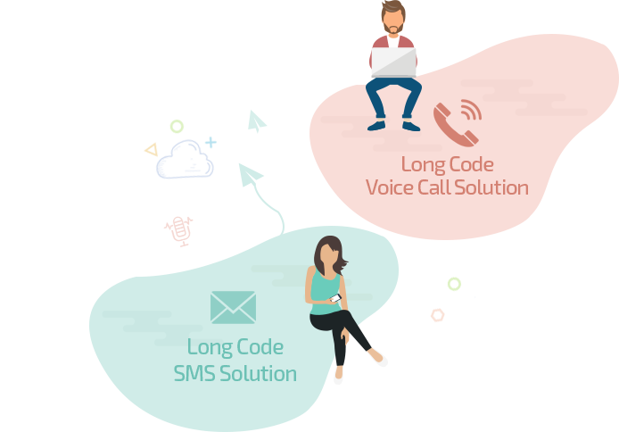  Long Code Voice Call Solution,  Long Code SMS Solution
